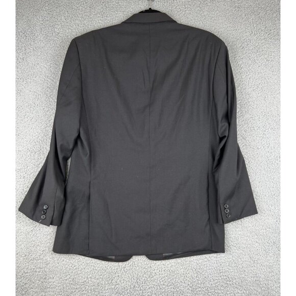 Alain Dupetit Sport Coat Mens 38S Black Two Button Lined Blazer Suit Jacket - Picture 3 of 12